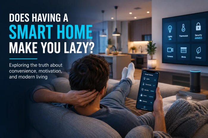 Does having a smart home make you lazy? Smart home automation in a modern home